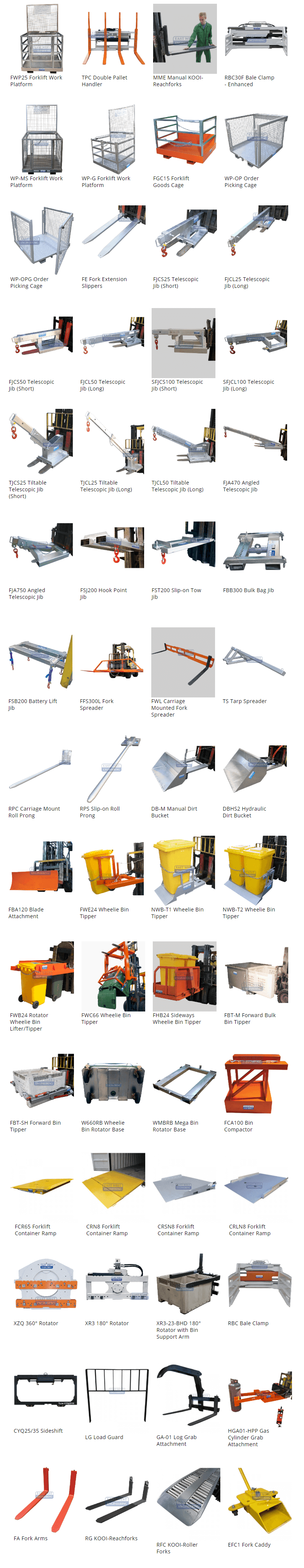 forklift attachments darwin